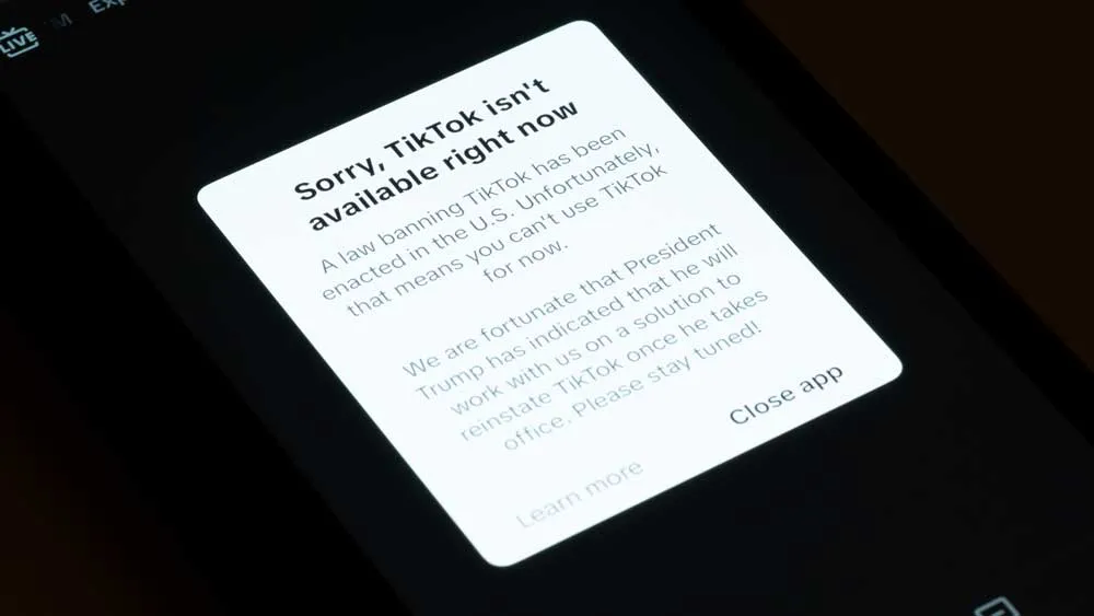 TikTok Goes Dark as US Ban Takes Effect